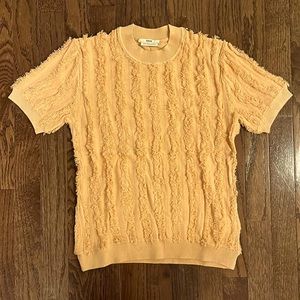 EDUN FRINGE KNIT T SHIRT